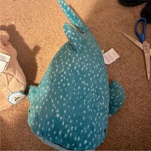 Teal Plush Whale Shark Toy